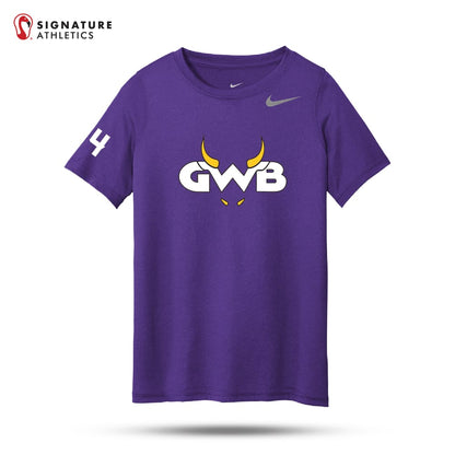 GWB Purple Youth Nike rLegend Tee Signature Lacrosse