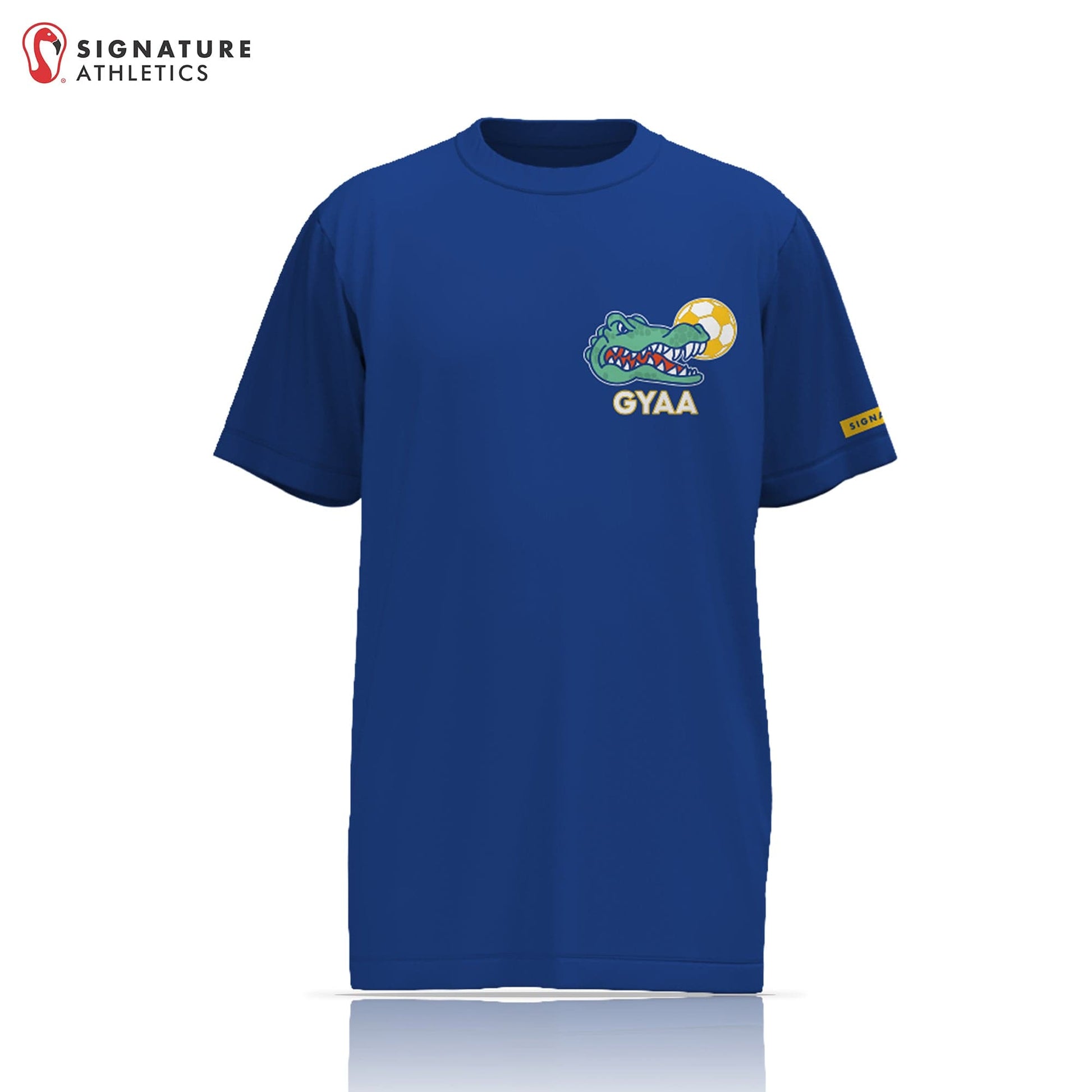 GYAA Goalie Short Sleeve Tech Tee: U12 Signature Lacrosse