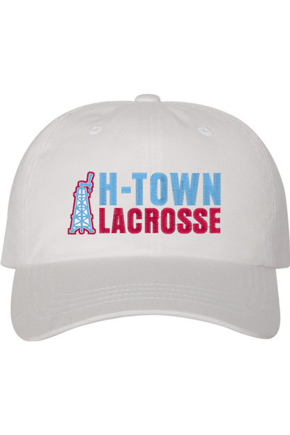 H-Town Lacrosse Embroidered Dad Hat Signature Lacrosse