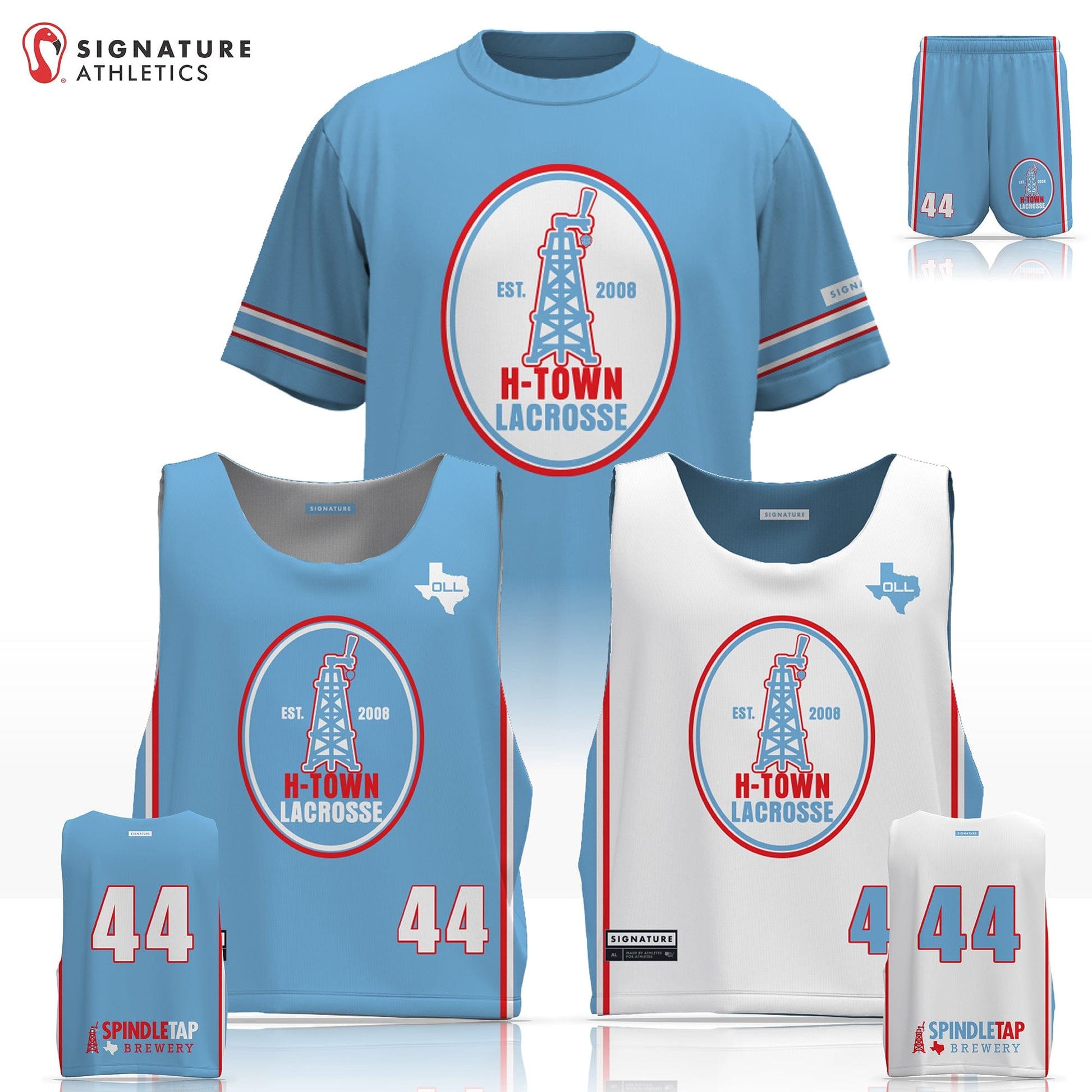 H-Town Men's 3 Piece Player Package: H-Town Lacrosse Signature Lacrosse