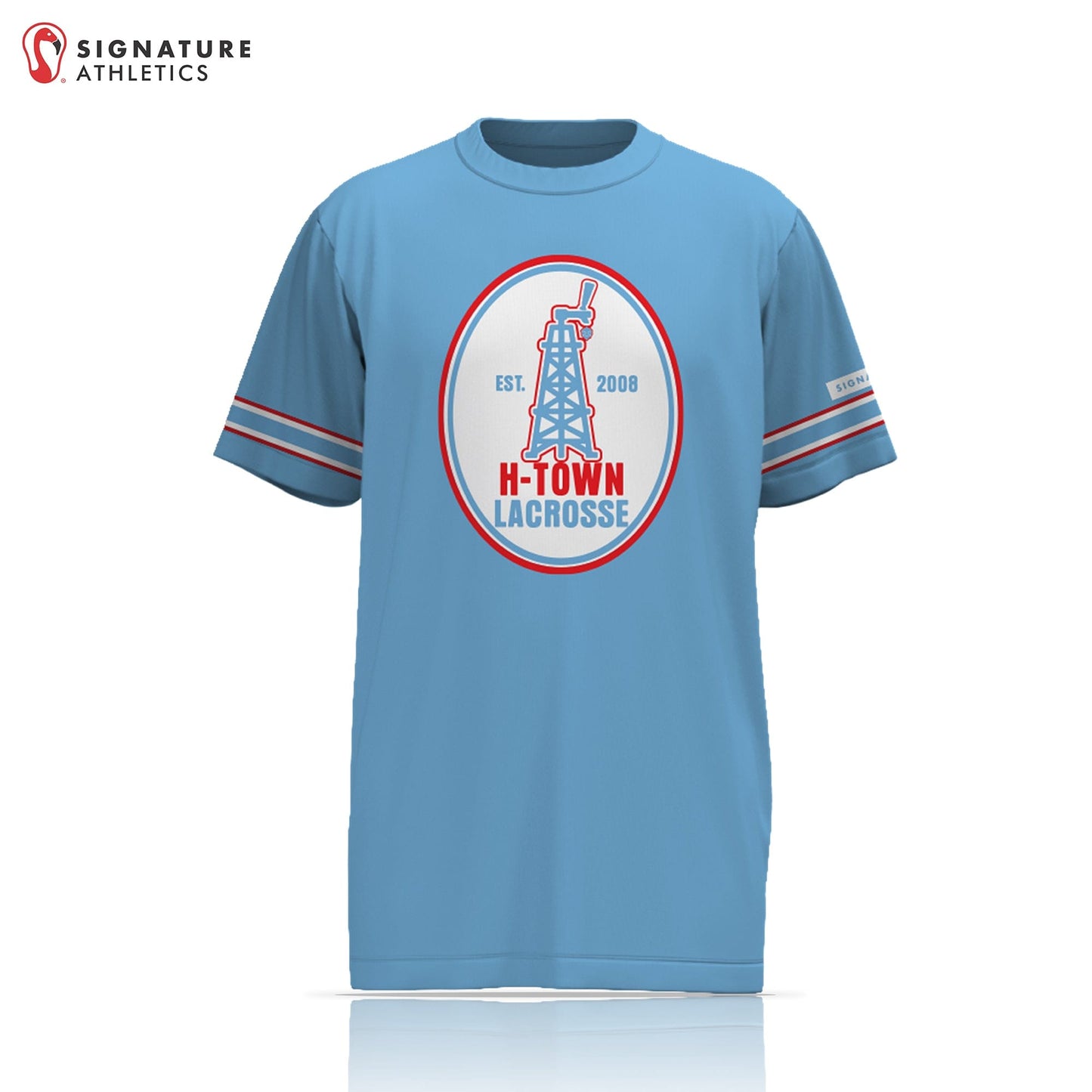 H-Town Men's Short Sleeve Tech Tee: H-Town Lacrosse Signature Lacrosse