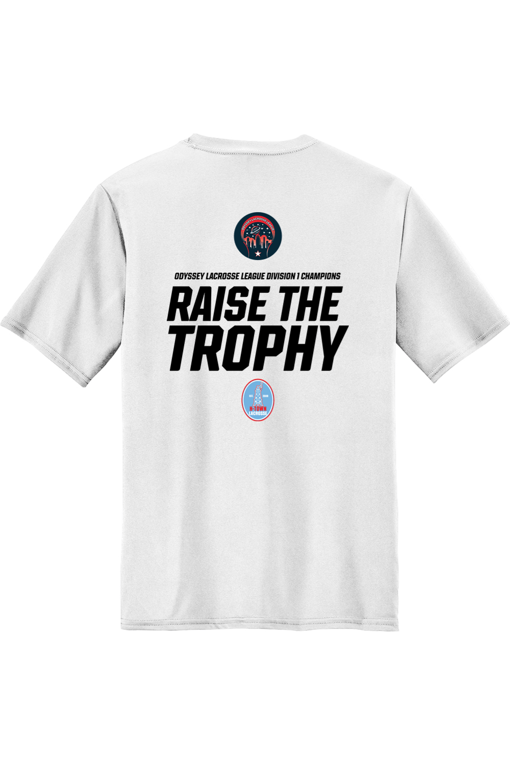 H-Town Raise the Trophy Performance Tee Signature Lacrosse