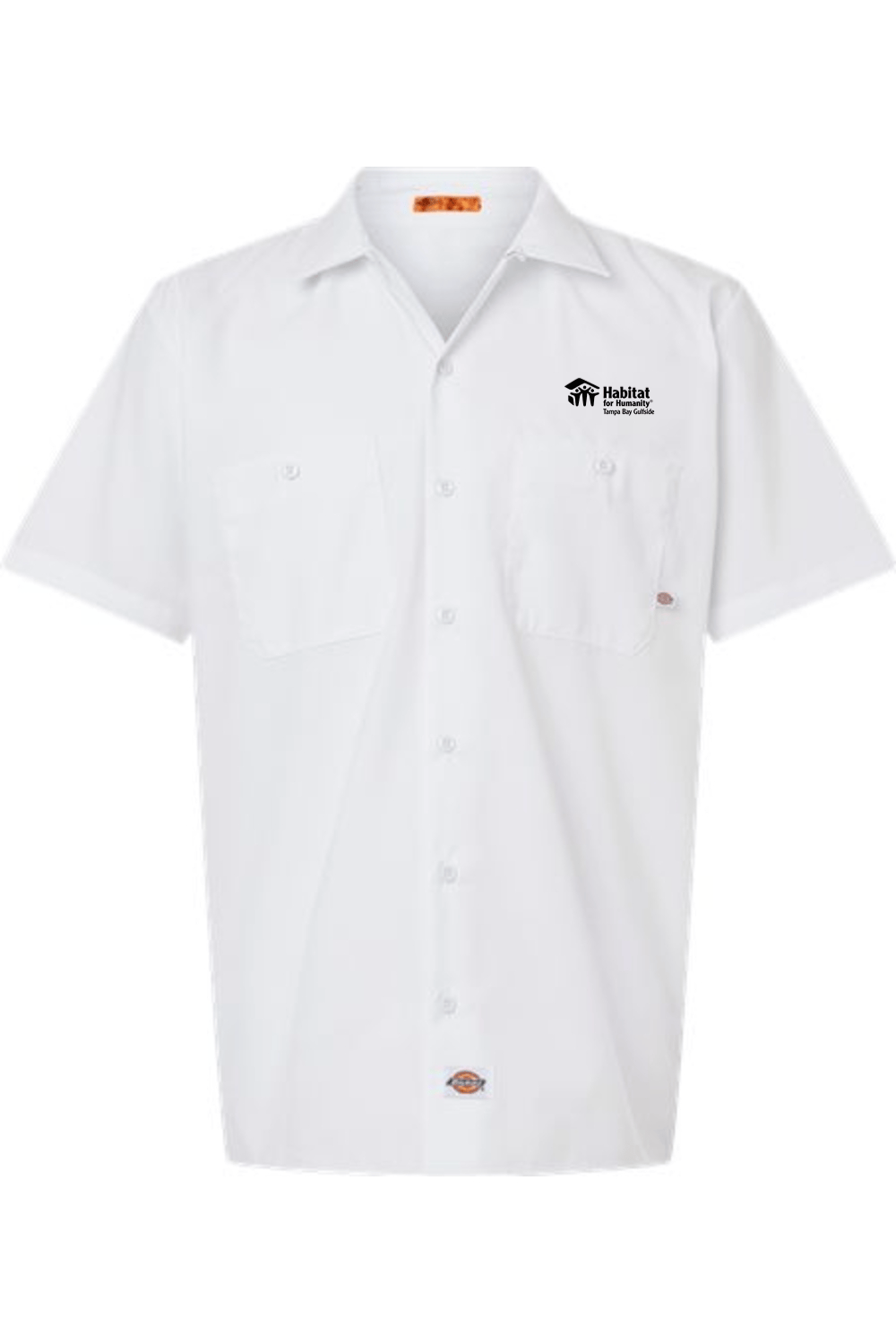 Habitat for Humanity Men's Dickies Industrial Short Sleeve Work Shirt Signature Lacrosse