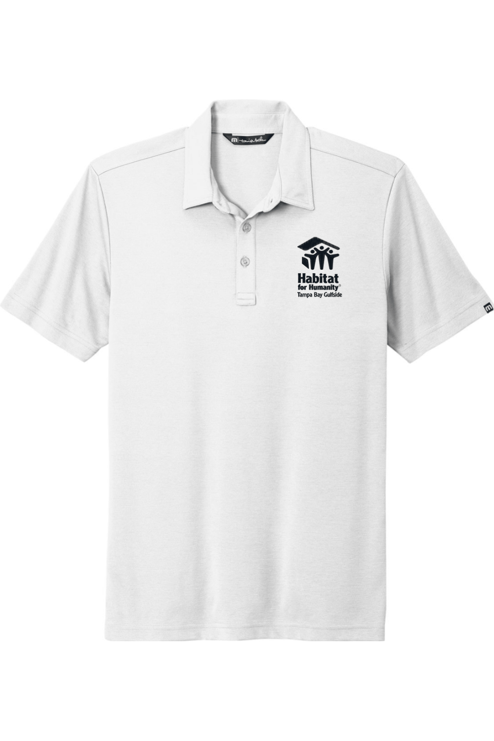 Habitat for Humanity Men's Embroidered Travis Mathew Oceanside Solid Polo Signature Lacrosse