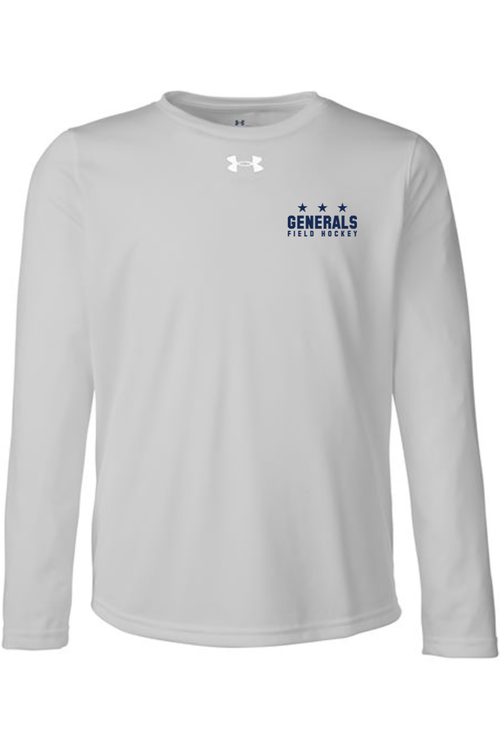 Hamilton Wenham Generals Under Armour Youth Tech Team Long Sleeve T-Shirt Signature Lacrosse
