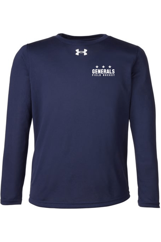 Hamilton Wenham Generals Under Armour Youth Tech Team Long Sleeve T-Shirt Signature Lacrosse
