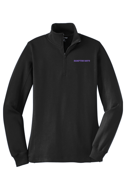 Hampton Bays Lacrosse Adult Women's Embroidered Quarter-Zip Pullover Signature Lacrosse
