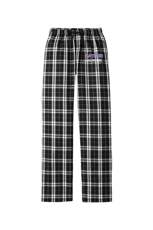 Hampton Bays Lacrosse Adult Women's Flannel Plaid Pants Signature Lacrosse