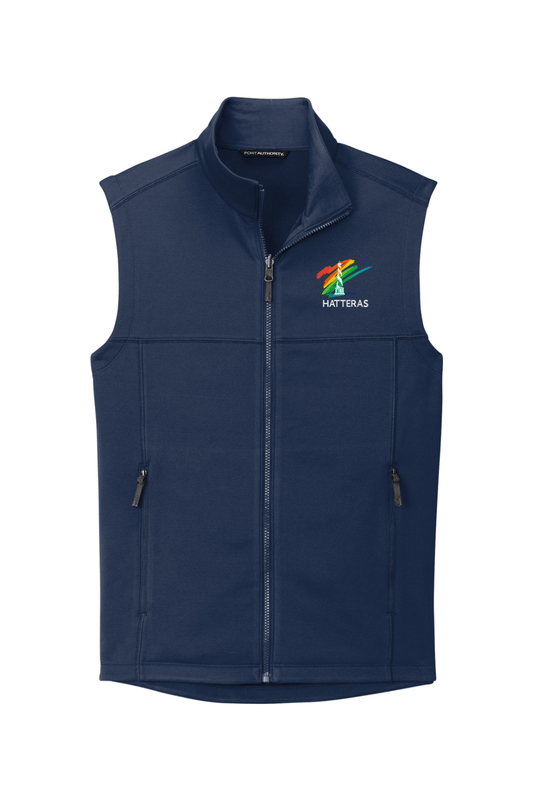 Hatteras Port Authority Collective Smooth Fleece Vest Signature Lacrosse