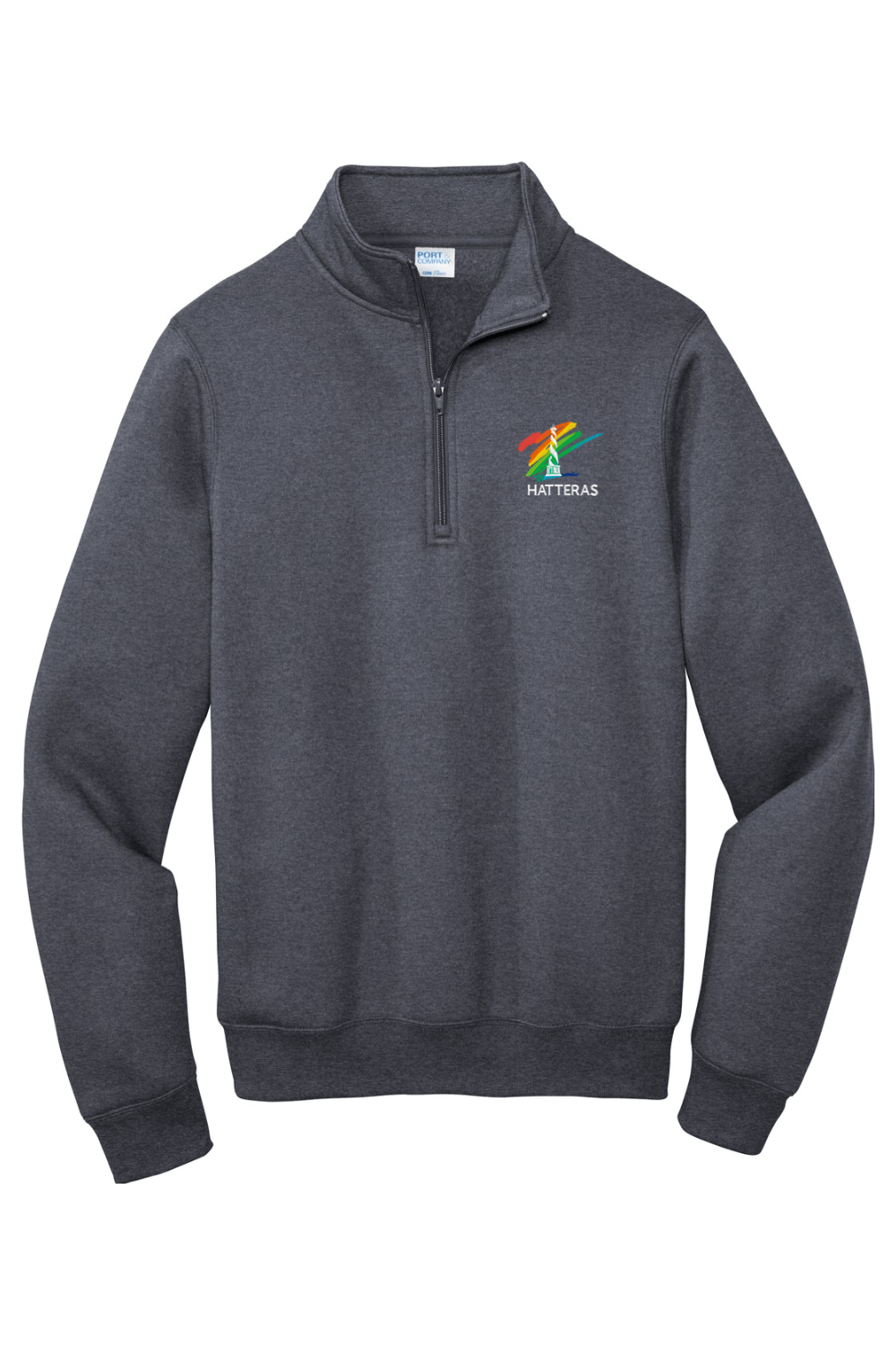 Hatteras Port & Company Core Fleece 1/4-Zip Pullover Sweatshirt Signature Lacrosse