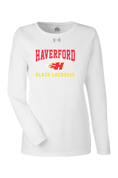 Haverford Blaze Lacrosse Under Armour Ladies' Team Tech Long-Sleeve T-Shirt Signature Lacrosse