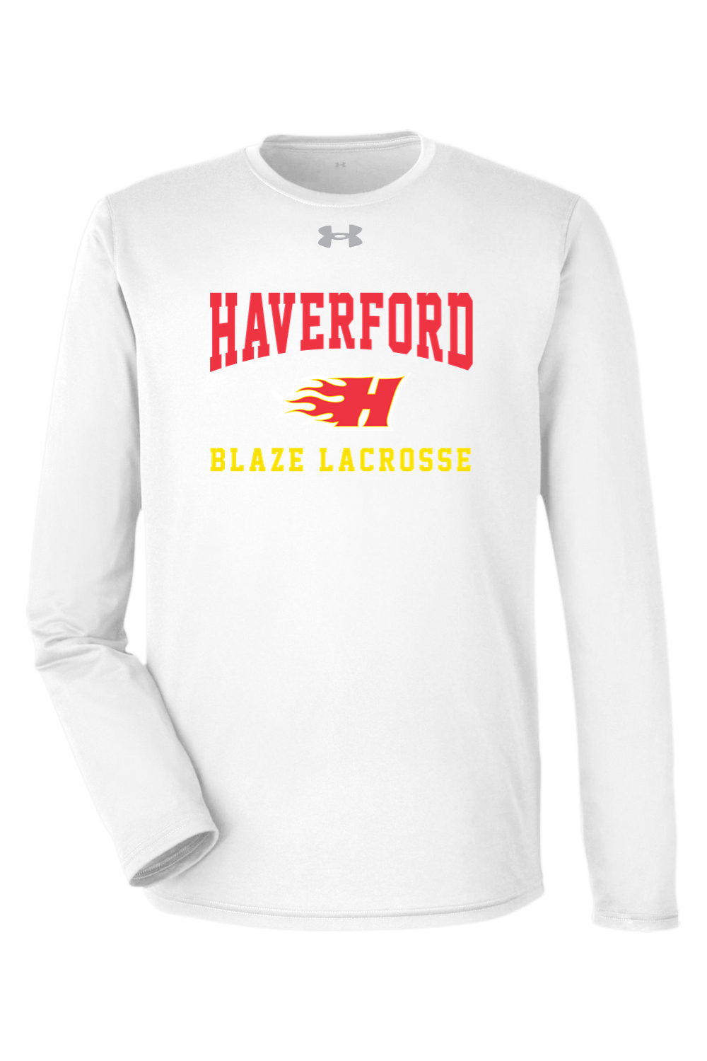 Haverford Blaze Lacrosse Under Armour Men's Team Tech Long-Sleeve T-Shirt Signature Lacrosse