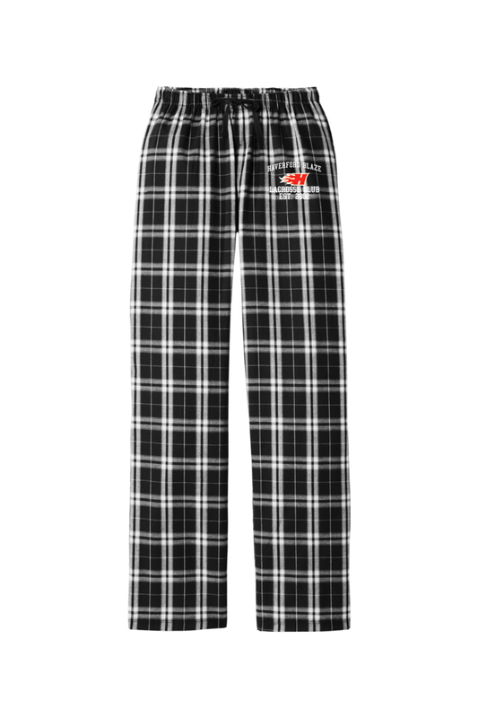 Haverford Blaze LC Adult Women's Flannel Plaid Pants Signature Lacrosse