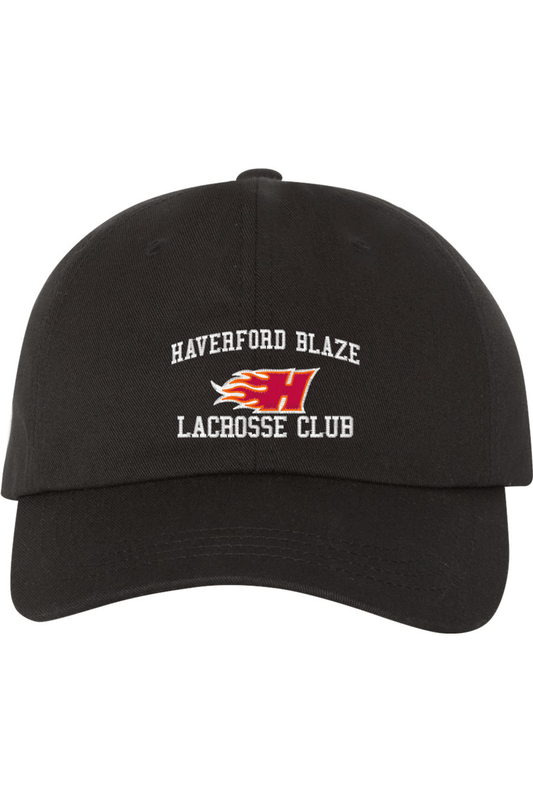 Haverford Blaze LC Embroidered Dad Hat Signature Lacrosse