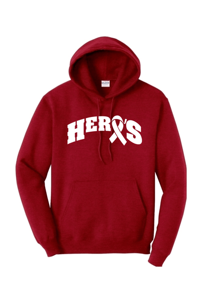 Hero's Girls YLC Adult Heavyweight Hoodie Signature Lacrosse