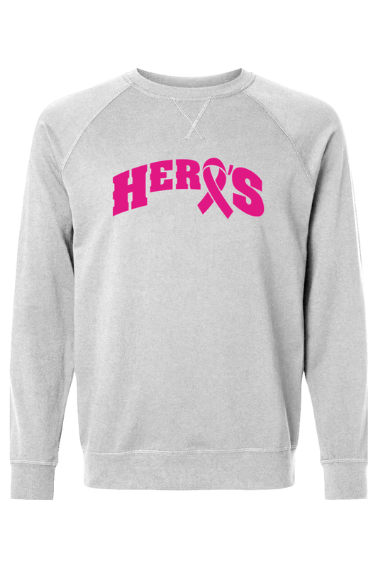 Hero's Girls YLC Adult Heavyweight Raglan Long Sleeve Signature Lacrosse