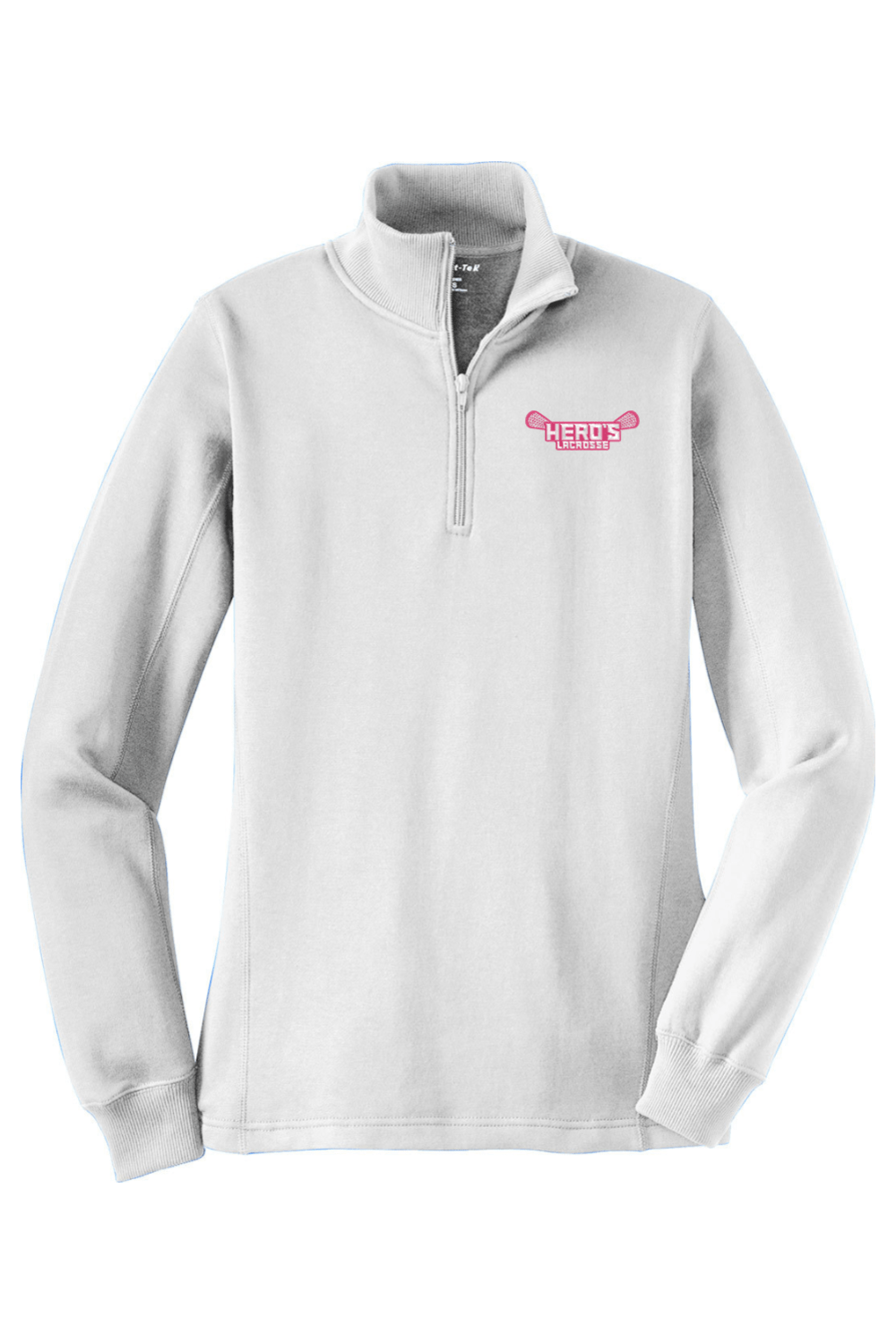 Hero's Girls YLC Adult Women's Embroidered Quarter-Zip Pullover Signature Lacrosse