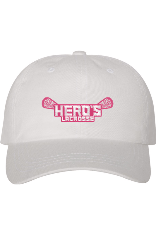 Hero's Girls YLC Embroidered Dad Hat Signature Lacrosse