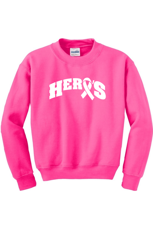 Hero's Girls YLC Youth Sweatshirt Signature Lacrosse
