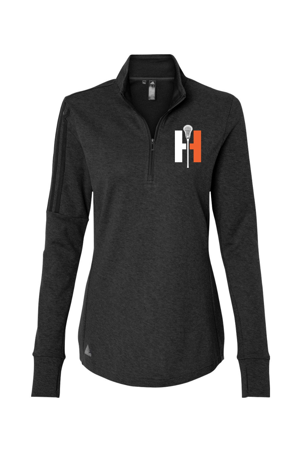 Hopkinton Lacrosse Women's 3-Stripes Quarter-Zip Sweater Signature Lacrosse