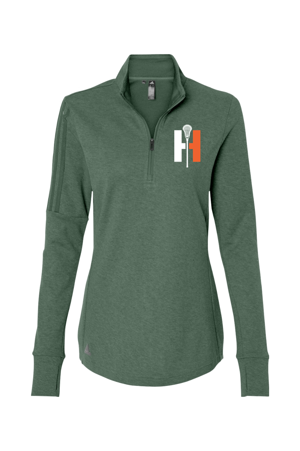 Hopkinton Lacrosse Women's 3-Stripes Quarter-Zip Sweater Signature Lacrosse