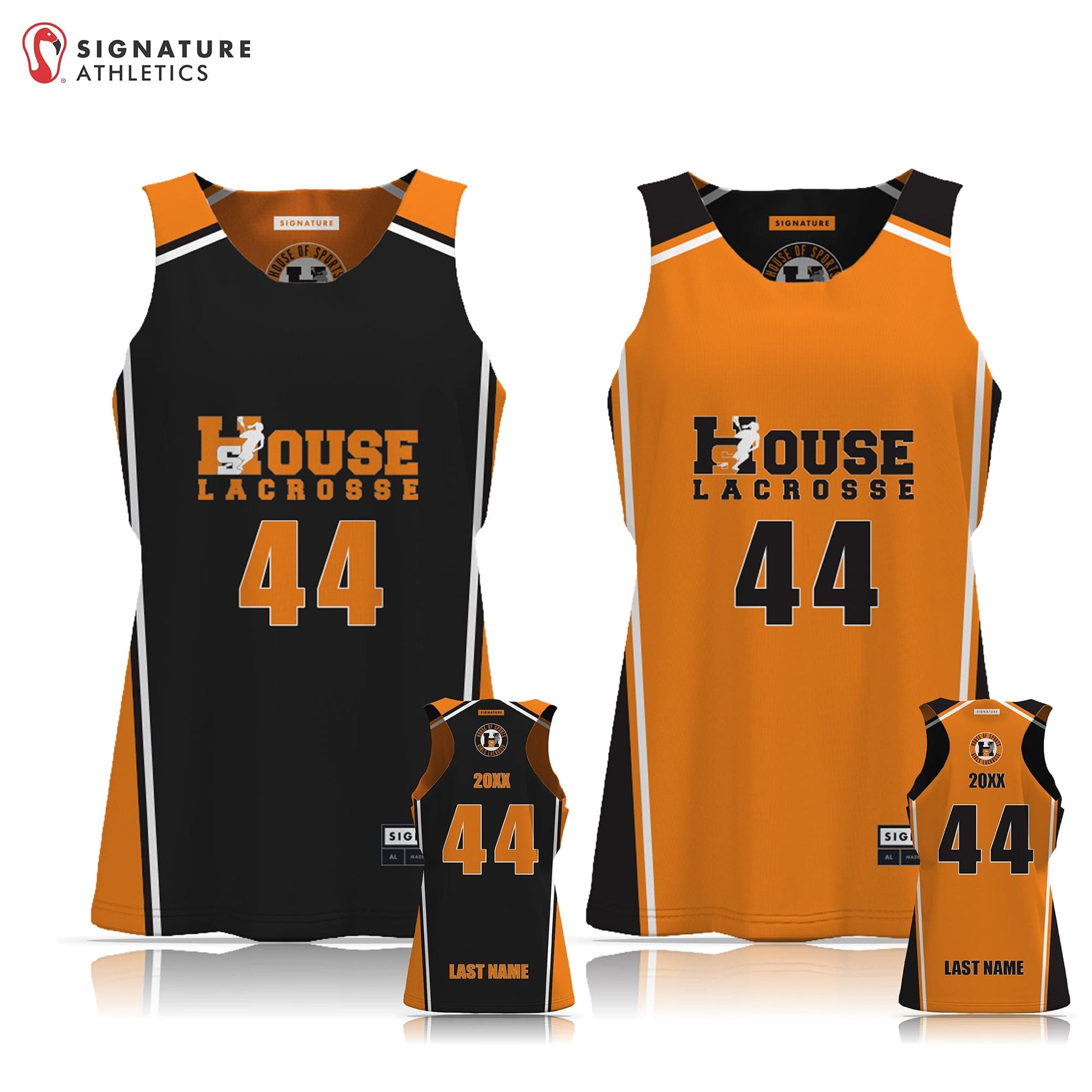 House of Sports Girls Reversible Pinnie: 2030 Signature Lacrosse