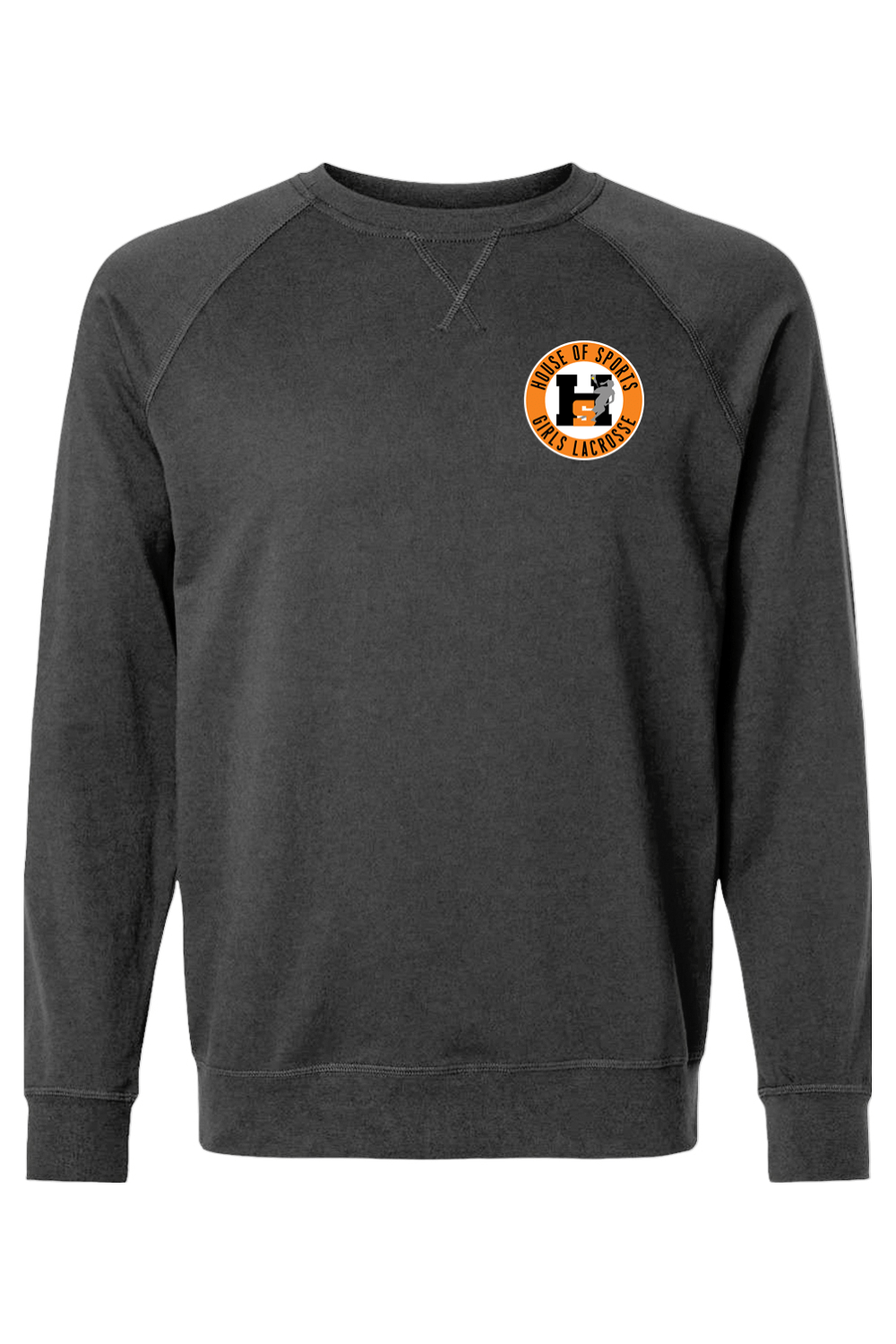 House of Sports LC Adult Heavyweight Raglan Long Sleeve Signature Lacrosse