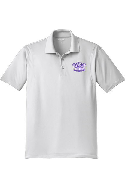 HS Cougars Adult Embroidered Athletic Polo Signature Lacrosse