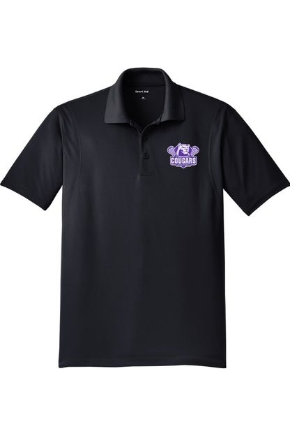 HS Cougars Adult Embroidered Athletic Polo Signature Lacrosse