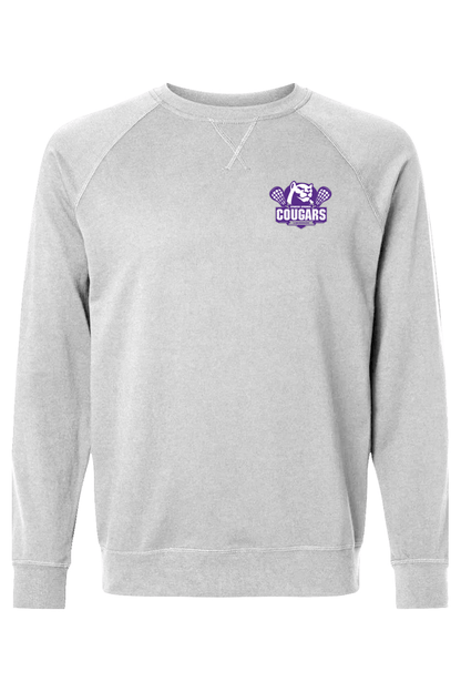 HS Cougars Adult Heavyweight Raglan Long Sleeve Signature Lacrosse