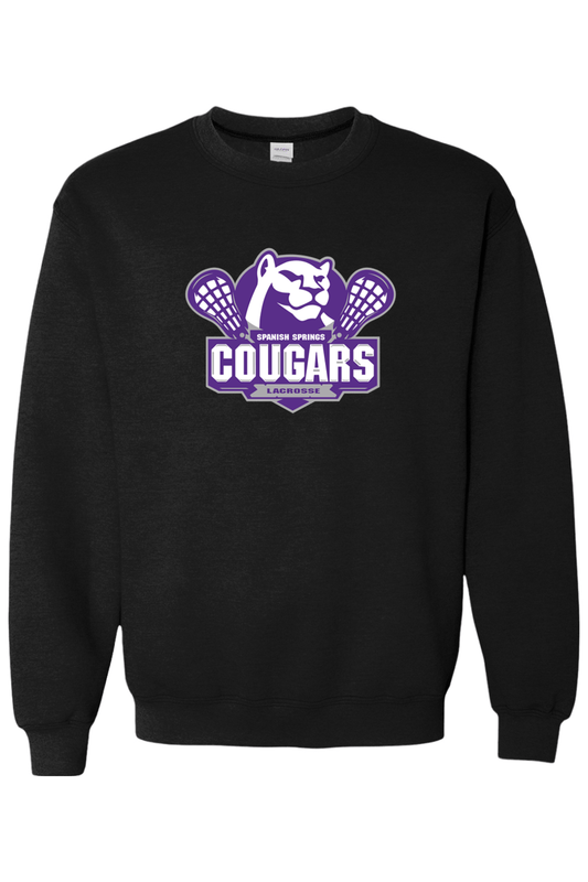 HS Cougars Adult Heavyweight Sweatshirt Signature Lacrosse