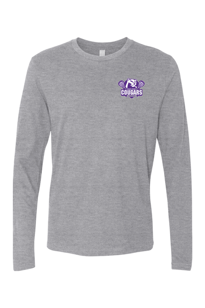 HS Cougars Adult Long Sleeve T-Shirt Signature Lacrosse