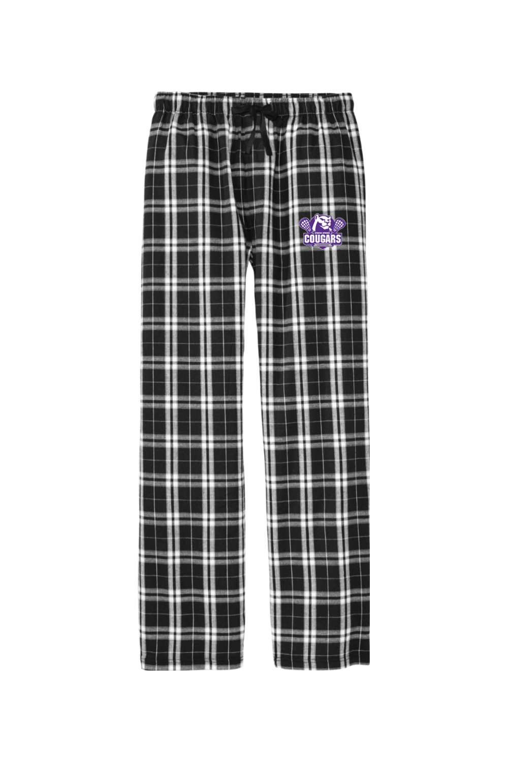 HS Cougars Adult Men's Flannel Plaid Pants Signature Lacrosse