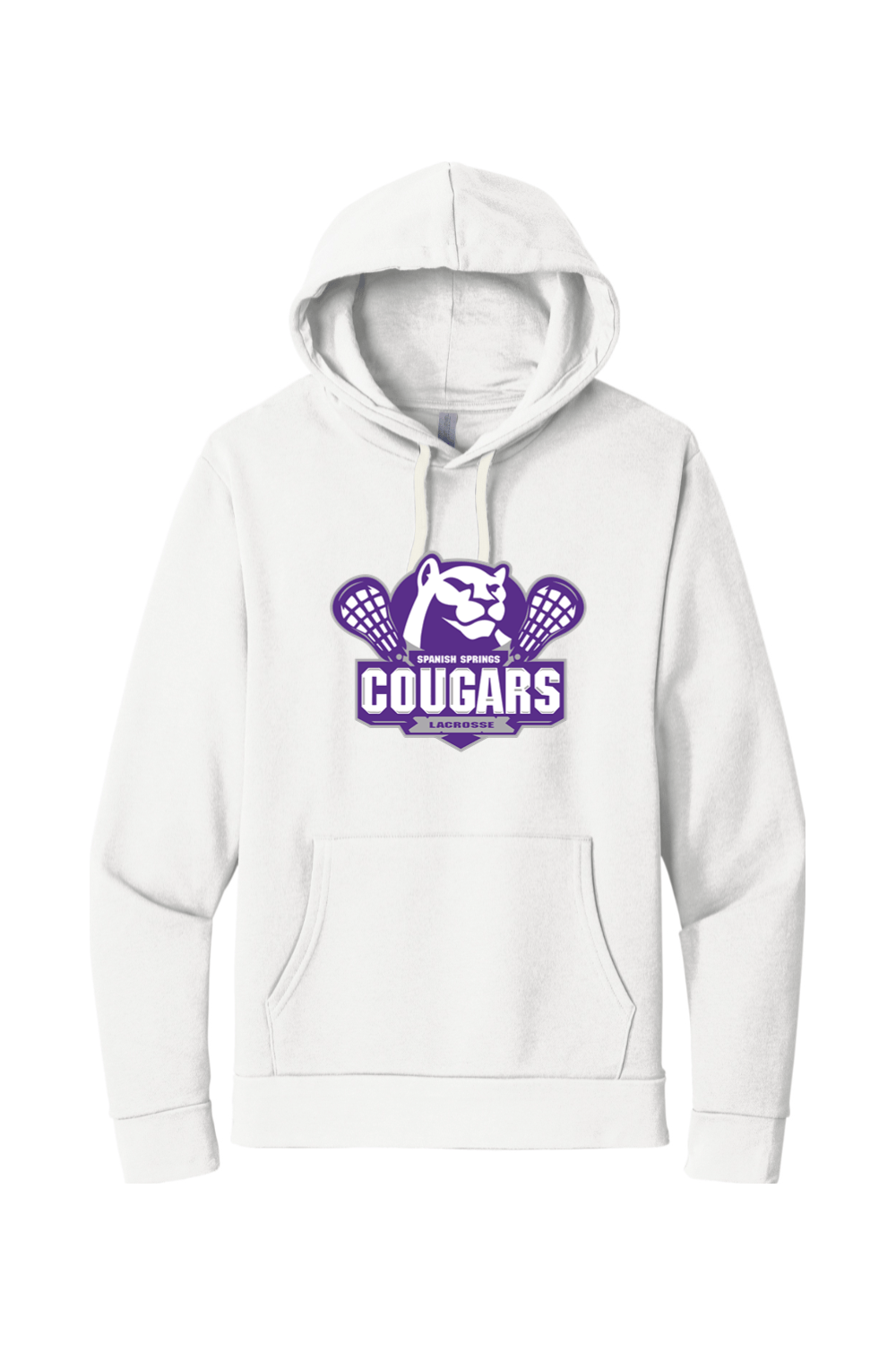HS Cougars Adult Premium Lightweight Hoodie Signature Lacrosse