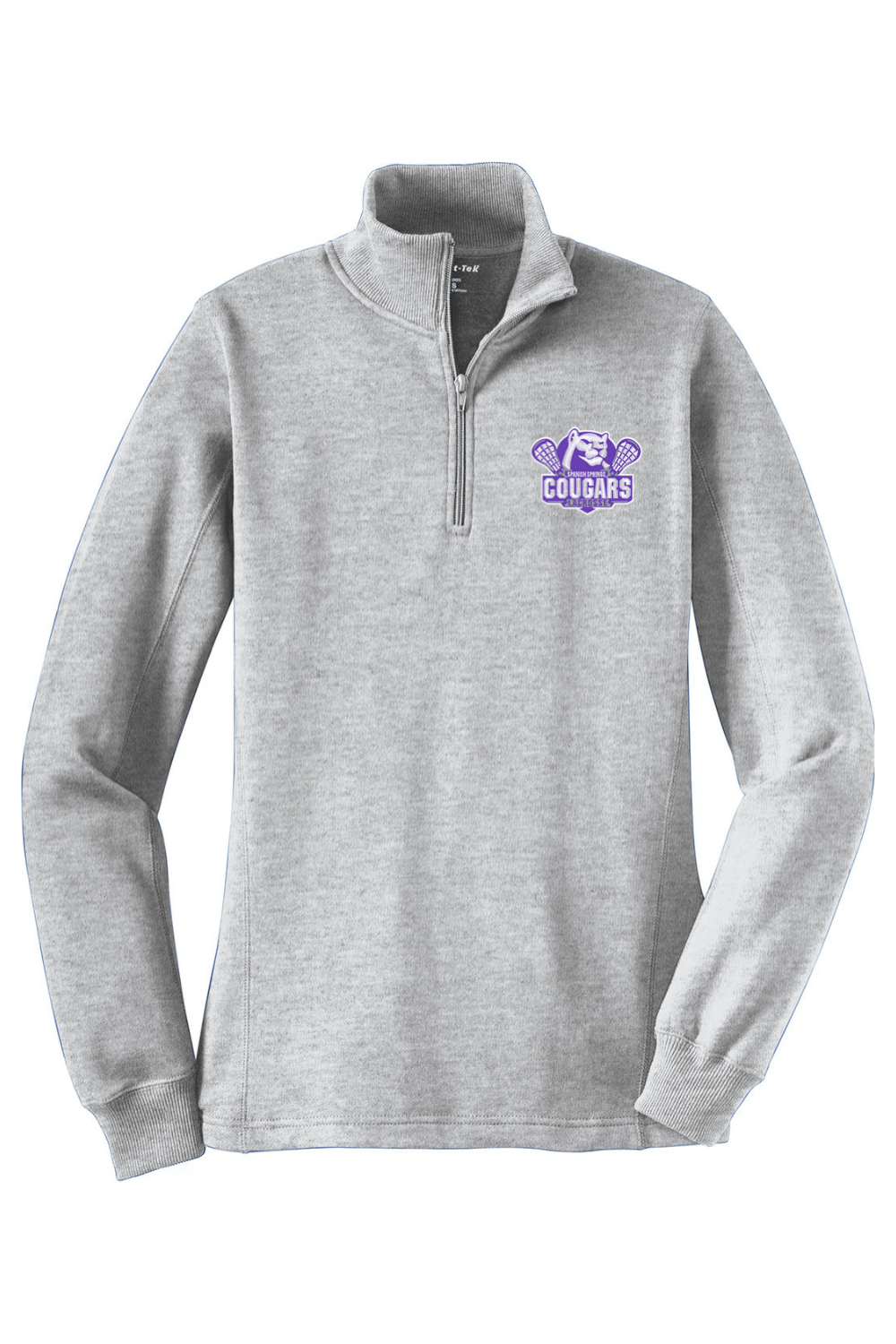 HS Cougars Adult Women's Embroidered Quarter-Zip Pullover Signature Lacrosse