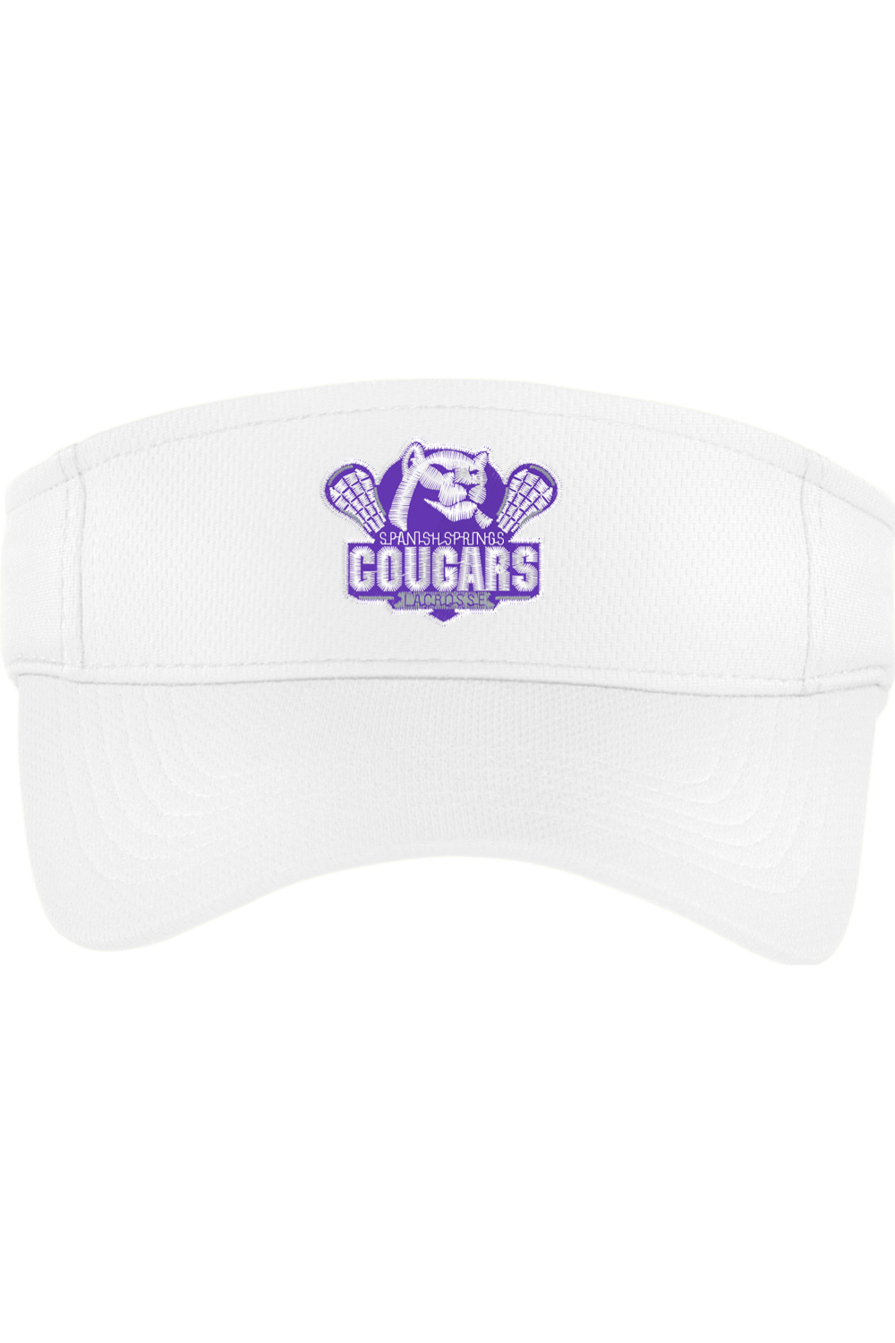 HS Cougars Embroidered Visor Signature Lacrosse