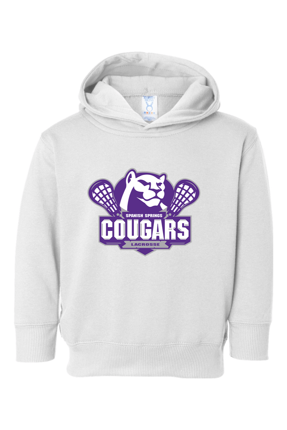 HS Cougars Toddler Fleece Hoodie Signature Lacrosse