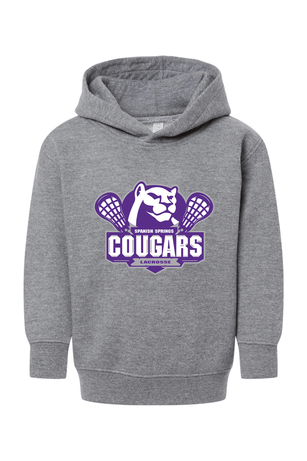 HS Cougars Toddler Fleece Hoodie Signature Lacrosse