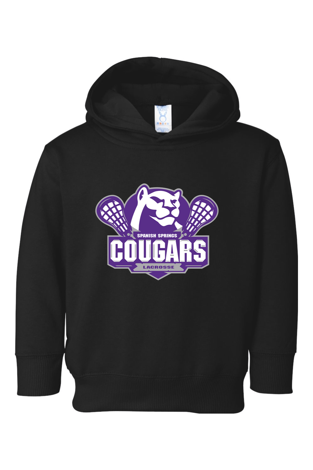 HS Cougars Toddler Fleece Hoodie Signature Lacrosse