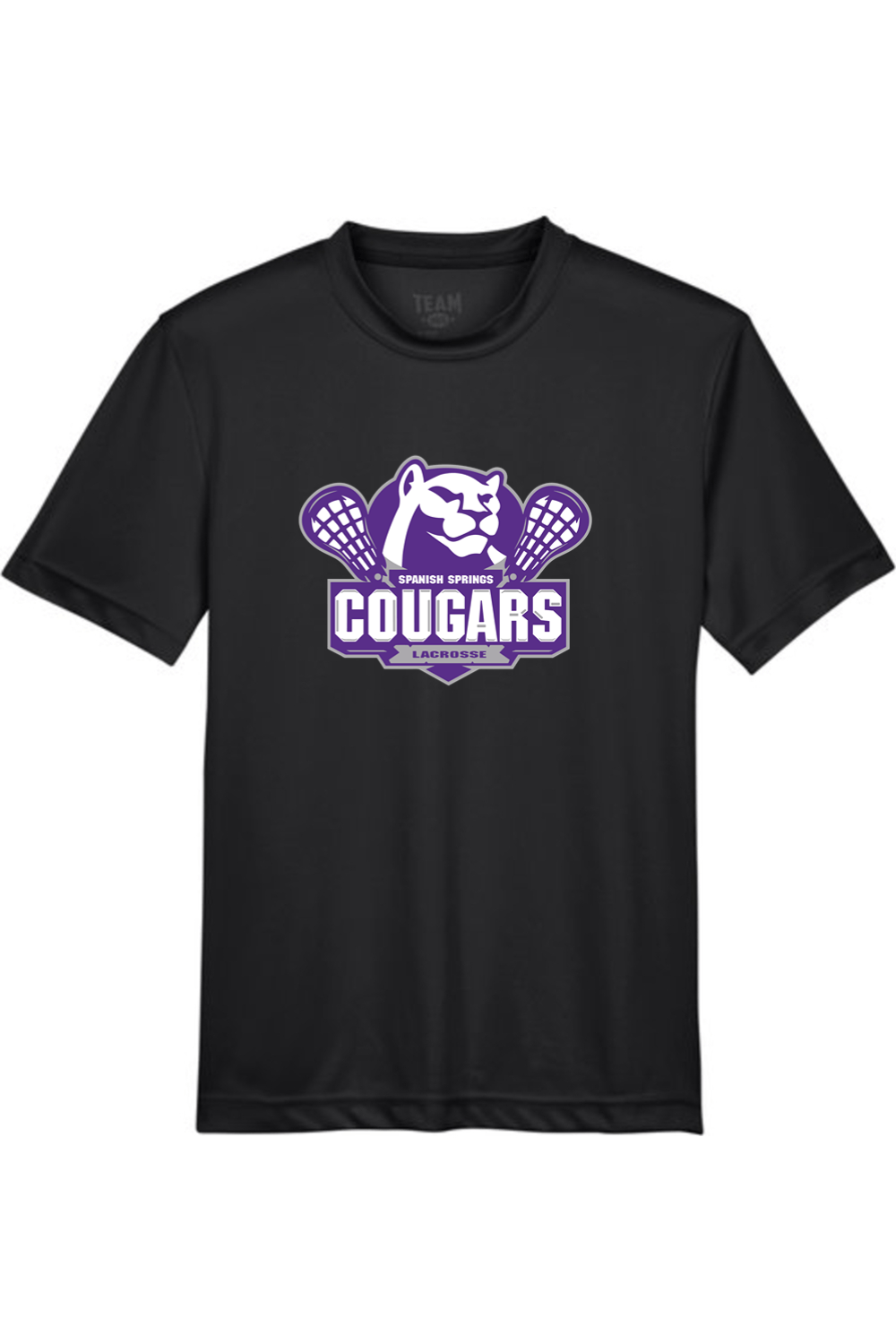 HS Cougars Youth Athletic T-Shirt Signature Lacrosse