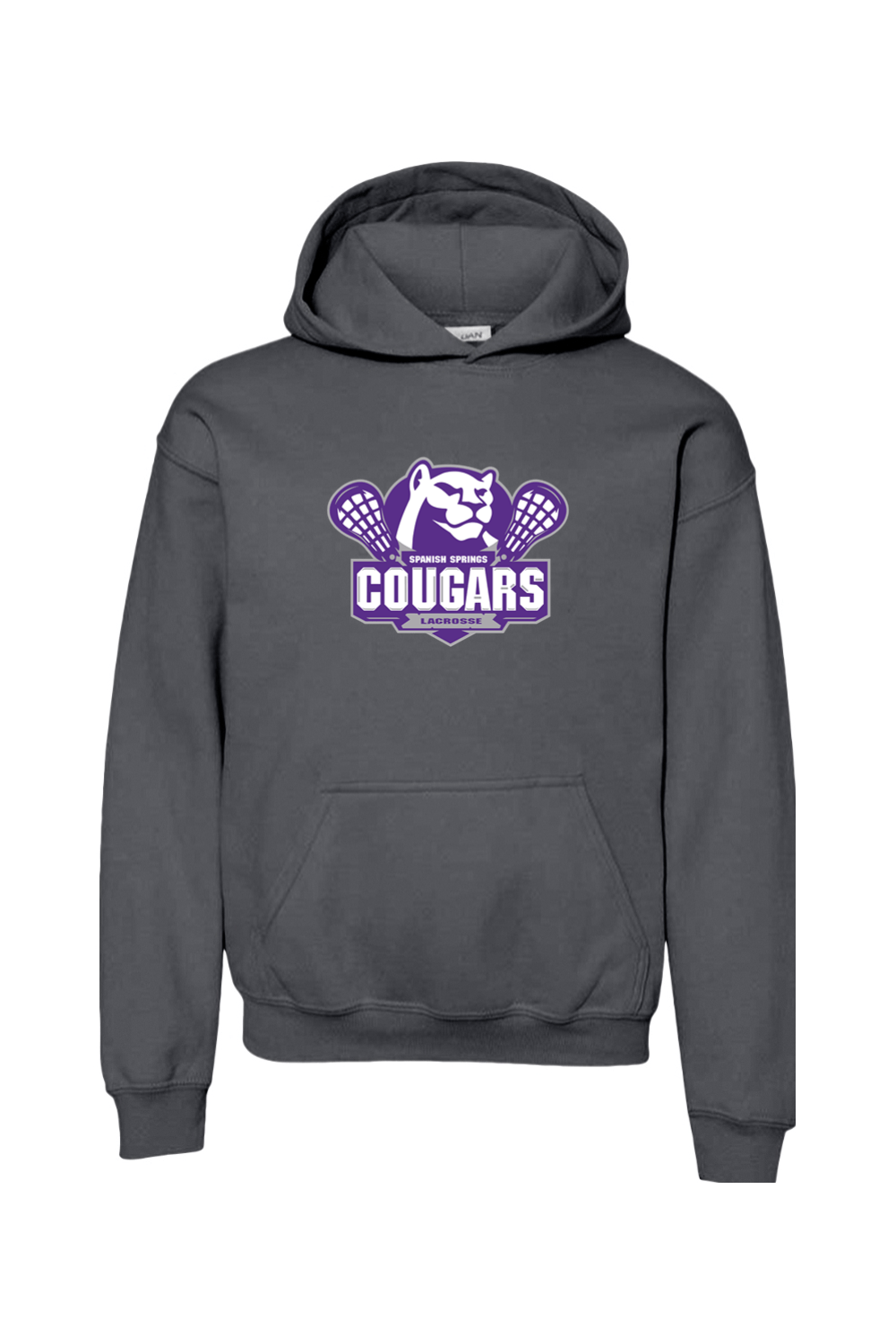 HS Cougars Youth Hoodie Signature Lacrosse