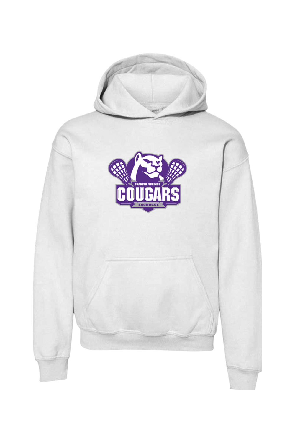 HS Cougars Youth Hoodie Signature Lacrosse