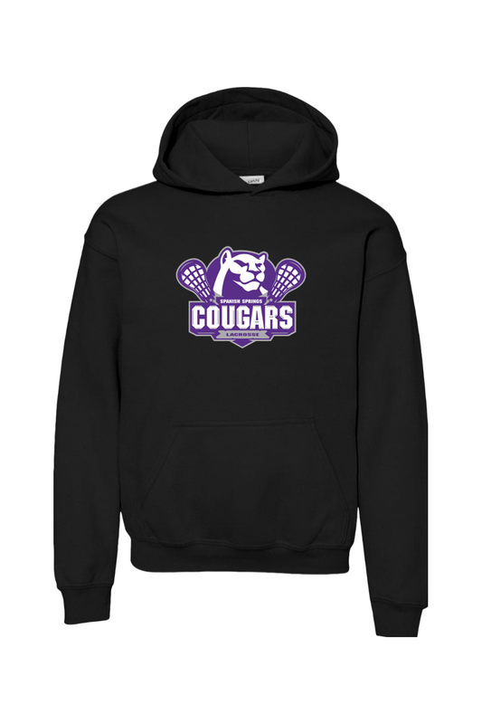 HS Cougars Youth Hoodie Signature Lacrosse