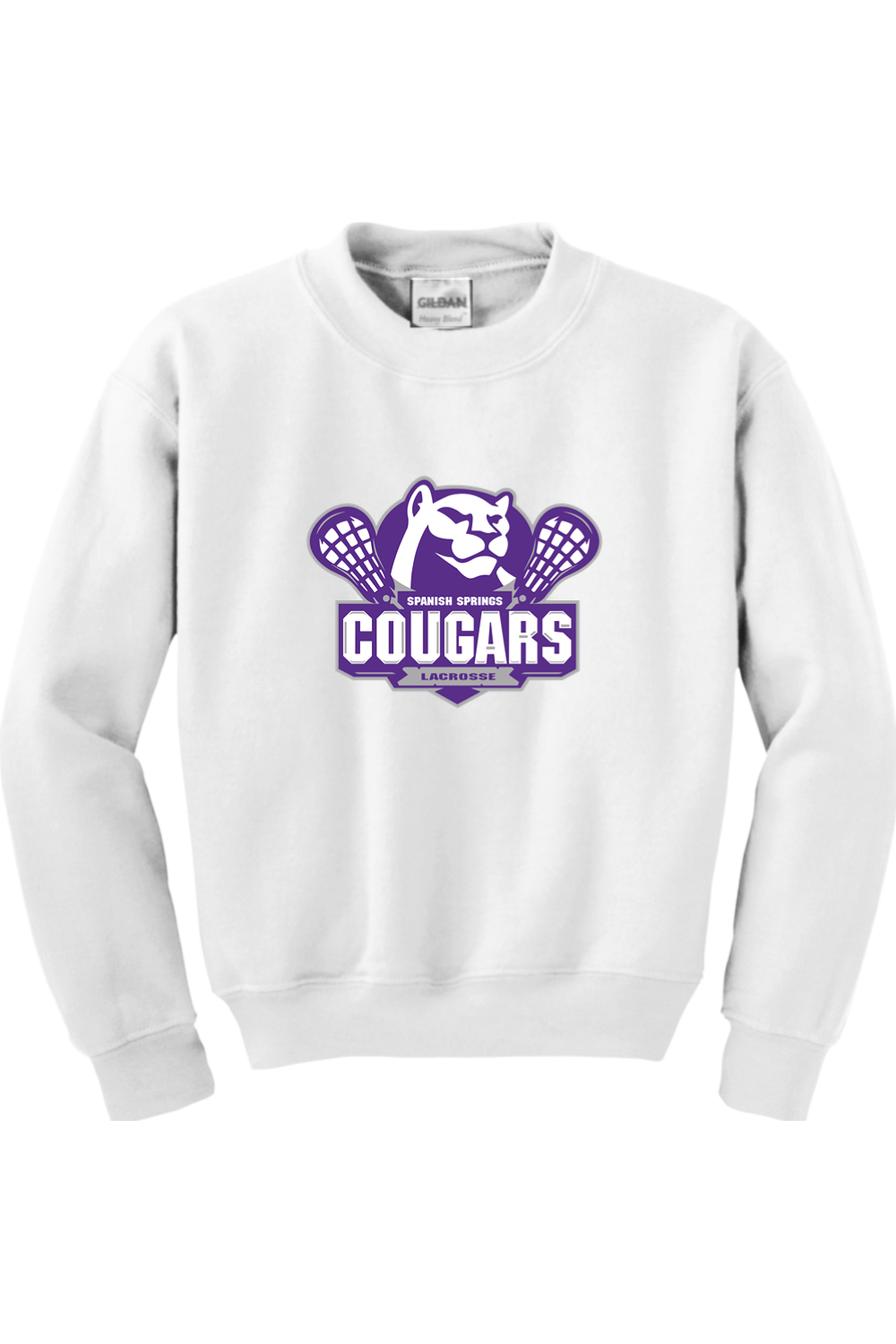 HS Cougars Youth Sweatshirt Signature Lacrosse