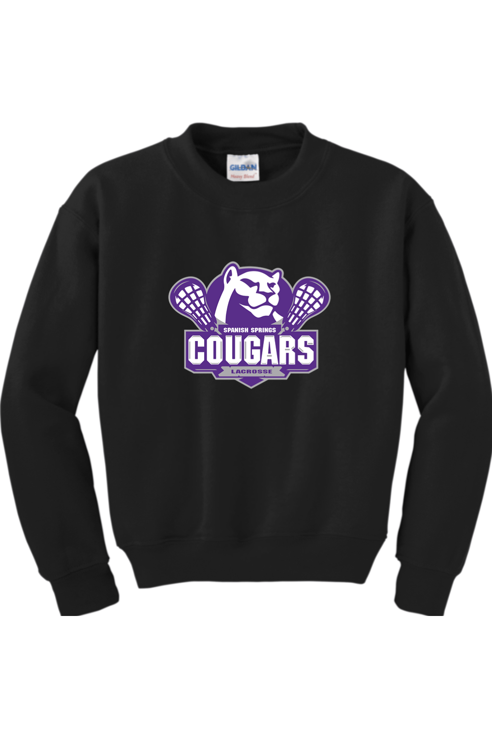 HS Cougars Youth Sweatshirt Signature Lacrosse