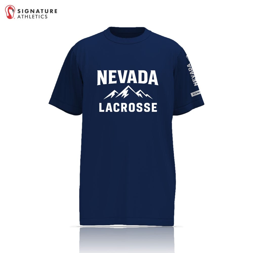 HS Nevada Custom Short Sleeve Player Tech Tee: Nevada Lacrosse Signature Lacrosse