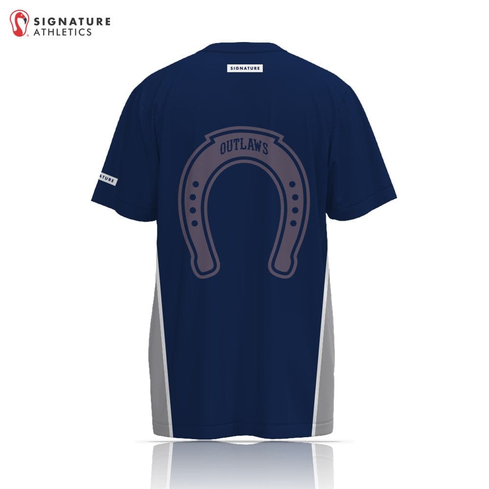 HS Outlaws Men's Short Sleeve Player Tech Tee: North Reno Signature Lacrosse