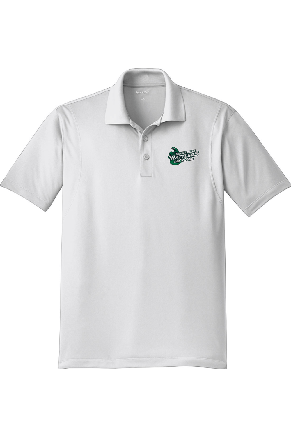 HS Rattlers Adult Embroidered Athletic Polo Signature Lacrosse