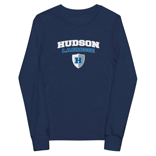 Hudson Lacrosse Youth Cotton Long Sleeve T-Shirt Signature Lacrosse