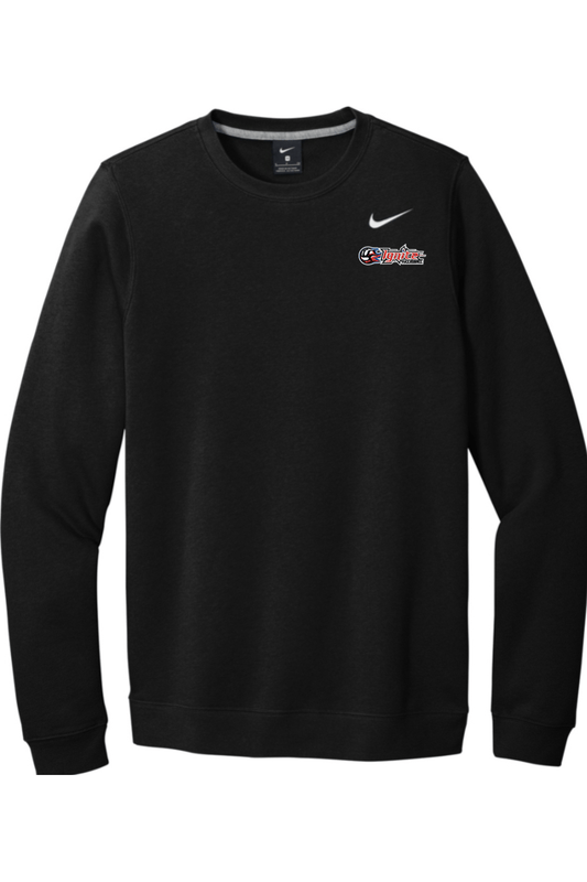 Ignite Volleyball Club Embroidered Nike Club Fleece Crew Signature Lacrosse